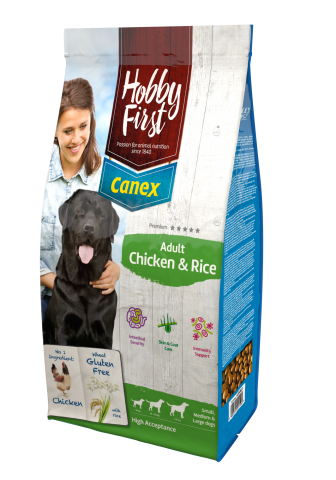 Canex Adult kip/rijst 12 kg